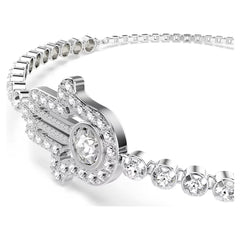 Swar*vski -Matrix bracelet Hand, White, Rhodium plated-5632065