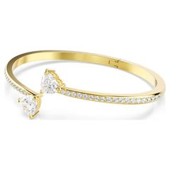 Swar*vski -Mesmera bangle Heart, White, Gold-tone plated-Medium-5733474