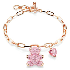 Swar*vski -Teddy bracelet Bear, Pink, Rose gold-tone plated-5642978