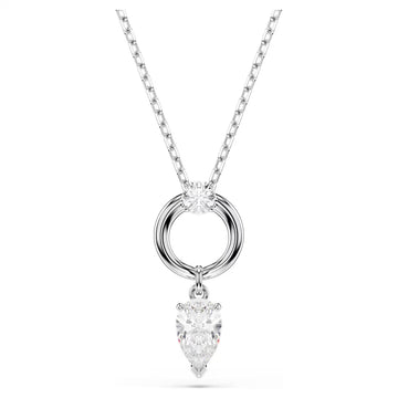 Swar*vski -Mesmera pendant Pear cut, White, Rhodium plated-5723146