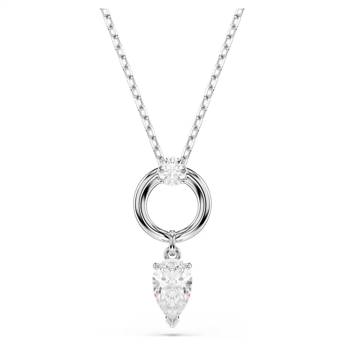 Swar*vski -Mesmera pendant Pear cut, White, Rhodium plated-5723146