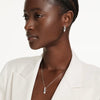 Swar*vski -Mesmera set Pear cut, Round cut, White, Rhodium plated-5723197