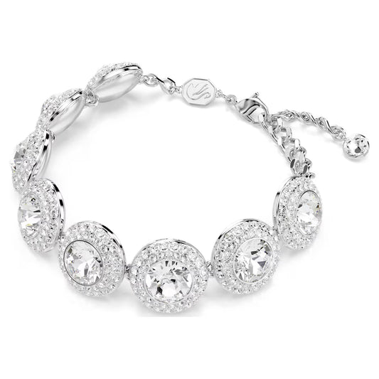 Swar*vski -Una Angelic bracelet White, Rhodium plated-5735343